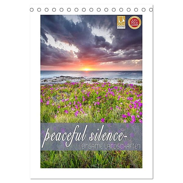 peaceful silence - einsame Landschaften (Tischkalender 2024 DIN A5 hoch), CALVENDO Monatskalender, Denis Feiner