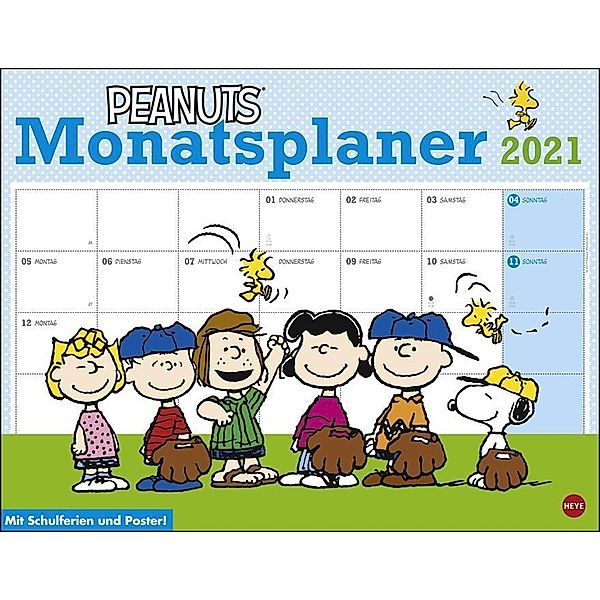 Peanuts Monatsplaner 2020