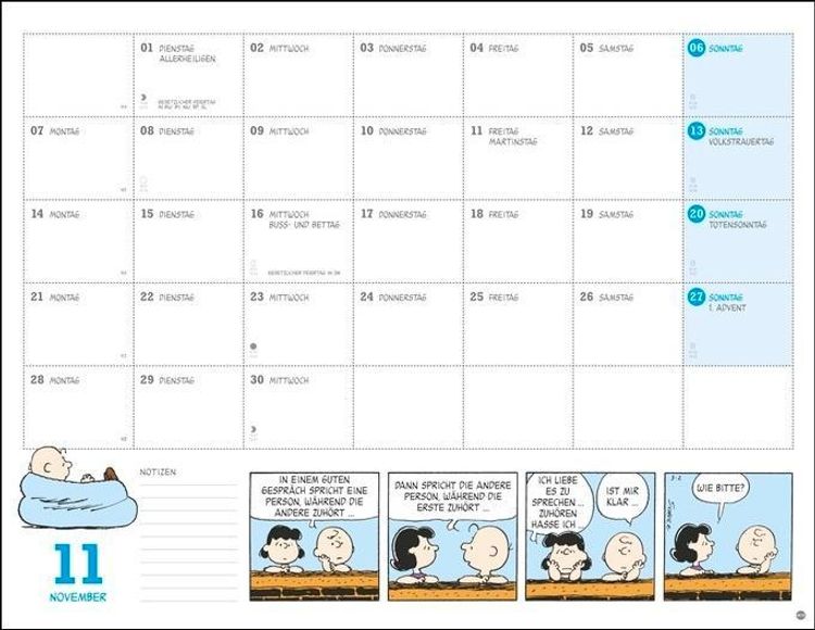 Peanuts Monatsplaner Kalender 2022 - Kalender bei Weltbild.de