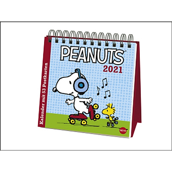 Peanuts Premium-Postkartenkalender 2021