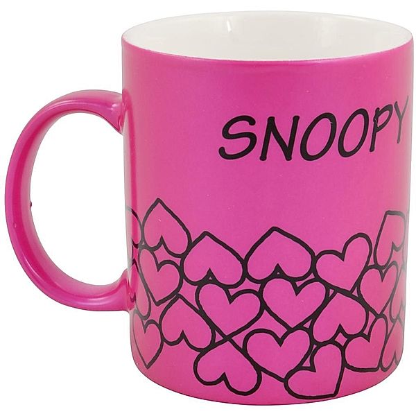 Peanuts - Tasse Snoopy metallic, pink