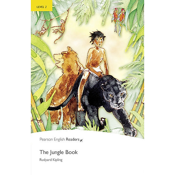 Pearson English Readers, Level 2 / The Jungle Book, w. Audio-CD, MP3, Rudyard Kipling