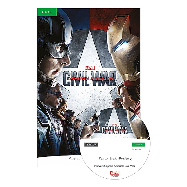 Pearson English Readers, Level 3 / Pearson English Readers Level 3: Marvel - Captain America - Civil War (Book + CD), Coleen Degnan-Veness