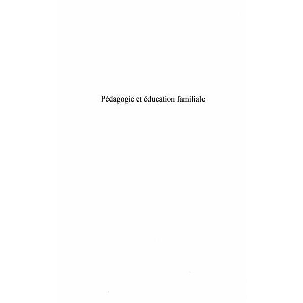 Pedagogie et education familiale / Hors-collection, Sawadogo A. Y.