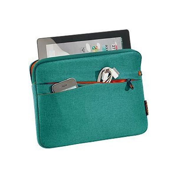 PEDEA Fashion Tablet-Tasche 25,7cm 10,1 Zoll tuerkis Innenfach: 27,8 x 20 x 2 cm L x B x H