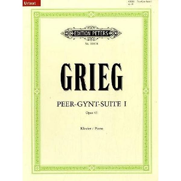 Peer Gynt Suiten Nr.1 op.46, Bearbeitung für Klavier, Edvard Grieg