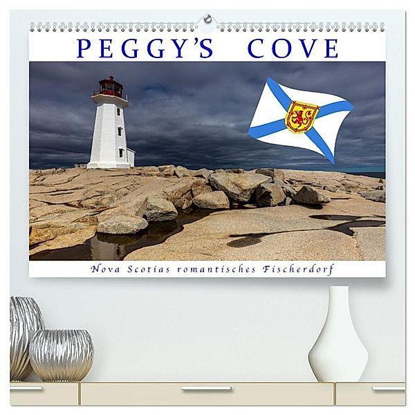 Peggy's Cove (hochwertiger Premium Wandkalender 2025 DIN A2 quer), Kunstdruck in Hochglanz, Calvendo, Roland Brack