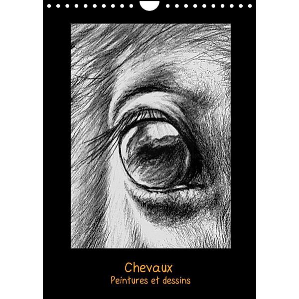 Peintures et dessins de chevaux (Calendrier mural 2023 DIN A4 vertical), Brigitte Dumont