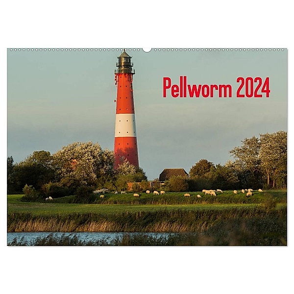 Pellworm 2024 (Wandkalender 2024 DIN A2 quer), CALVENDO Monatskalender, D.E.T. photo impressions