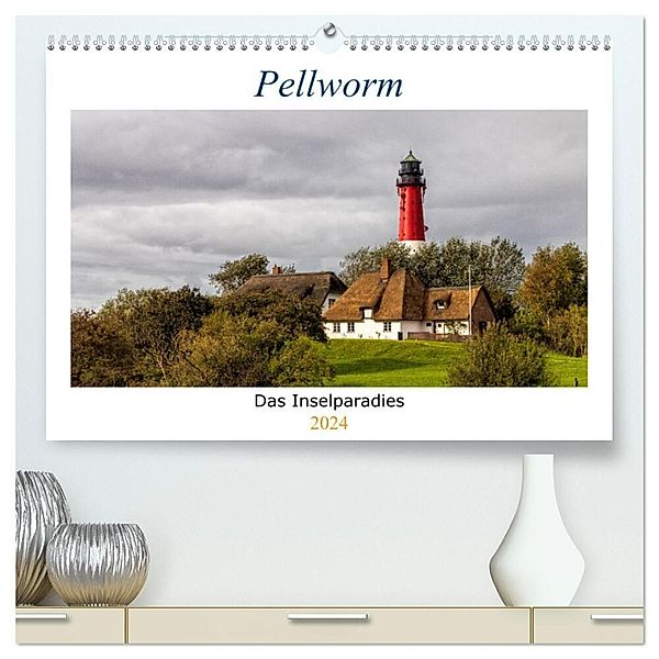 Pellworm - Das Inselparadies (hochwertiger Premium Wandkalender 2024 DIN A2 quer), Kunstdruck in Hochglanz, AkremaFotoArt