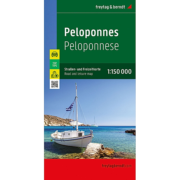 Peloponnes, Strassen- und Freizeitkarte 1:150.000, freytag & berndt