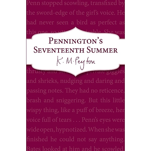 Pennington's Seventeenth Summer / Pennington Bd.1, K M Peyton