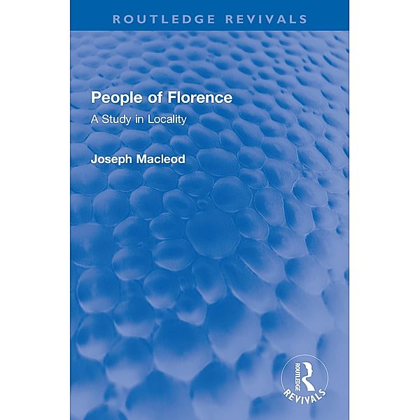 People of Florence, Joseph Macleod