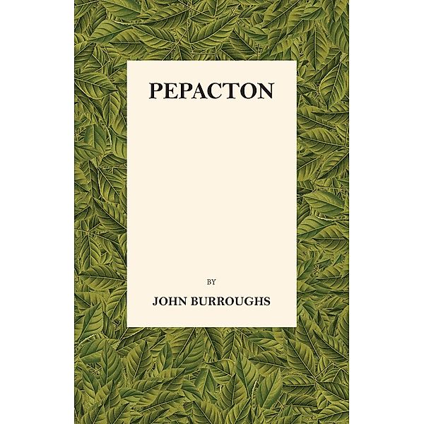 Pepacton, John Burroughs