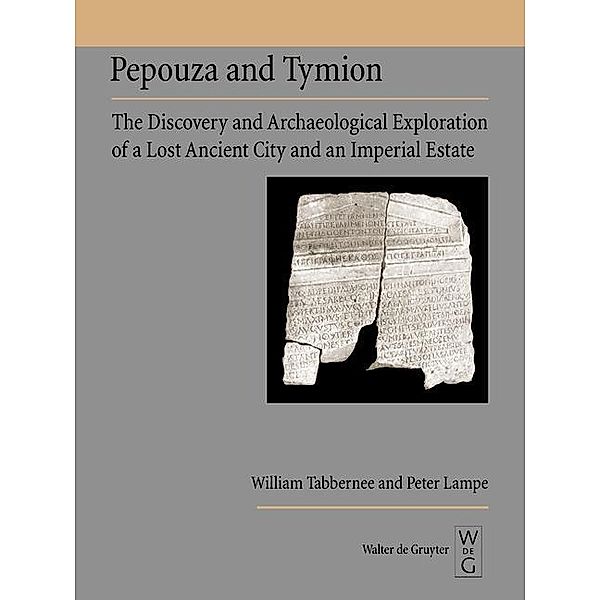 Pepouza and Tymion, William Tabbernee, Peter Lampe