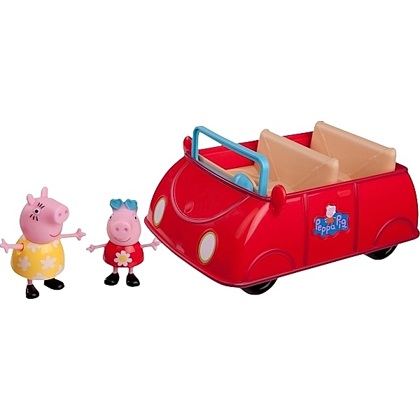 PEPPA grosses rotes Auto mit 2 Figuren