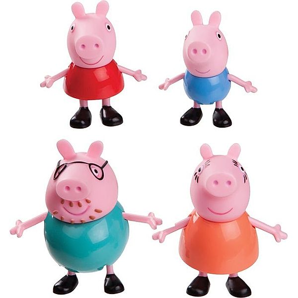 Peppa Pig 4er-Spielfiguren, beweglich, ab 3 Jahre