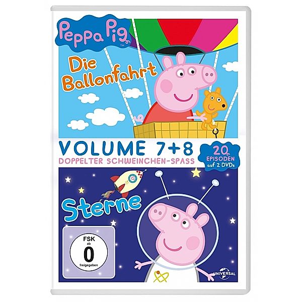 Peppa Pig - Die Ballonfahrt & Sterne - 2 Disc DVD, Keine Informationen