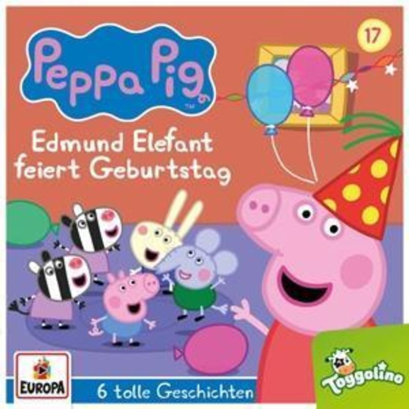 Peppa Pig - Edmund Elefant feiert Geburtstag und 5 weitere Geschichten, 1  Audio-CD