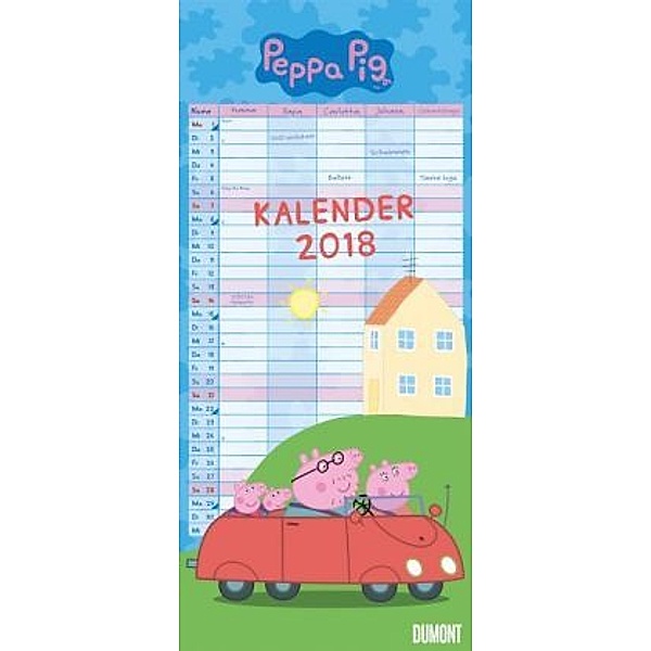 Peppa Pig, Familienkalender 2018