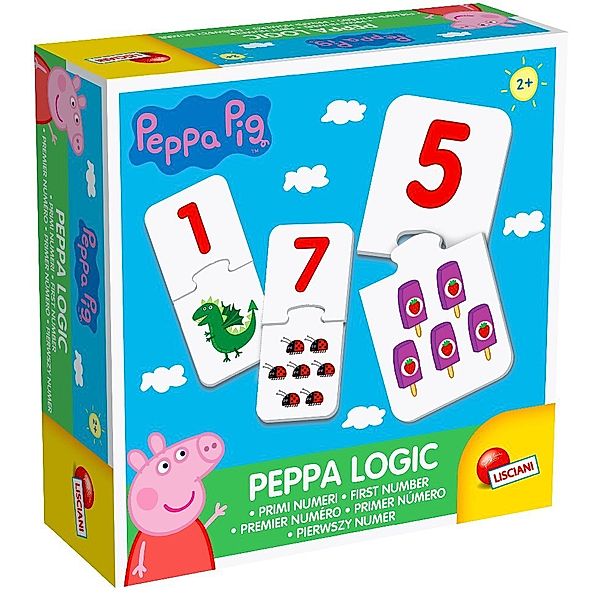 LiscianiGiochi Peppa Pig Games - Assorted 2 Titles (Logic First Numbers And Logic First Colors)