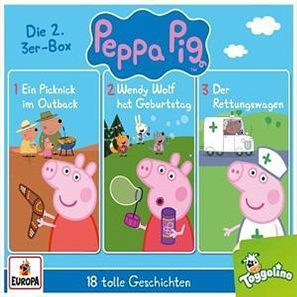 Peppa Pig Hörspiele - 02/3er Box (Folgen 4, 5, 6) (3 CDs), Peppa Pig Hörspiele