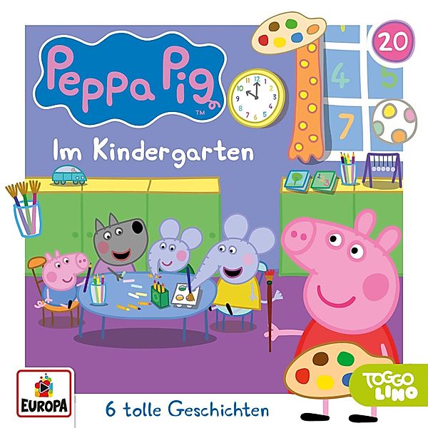 Peppa Pig Hörspiele - 20 - Folge 20: Im Kindergarten (und 5 weitere Geschichten), Neville Astley, Mark Baker