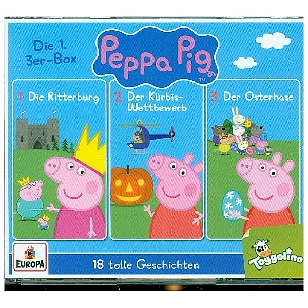 Peppa Pig Hörspiele - 3er Box.Box.1,3 Audio-CD, Peppa Pig Hörspiele