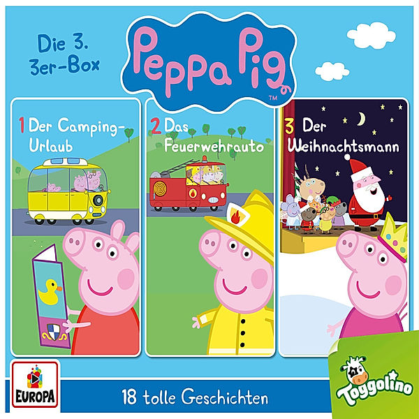 Peppa Pig Hörspiele - 3er Box. Box.3, 3 Audio-CD,3 Audio-CD, Peppa Pig Hörspiele