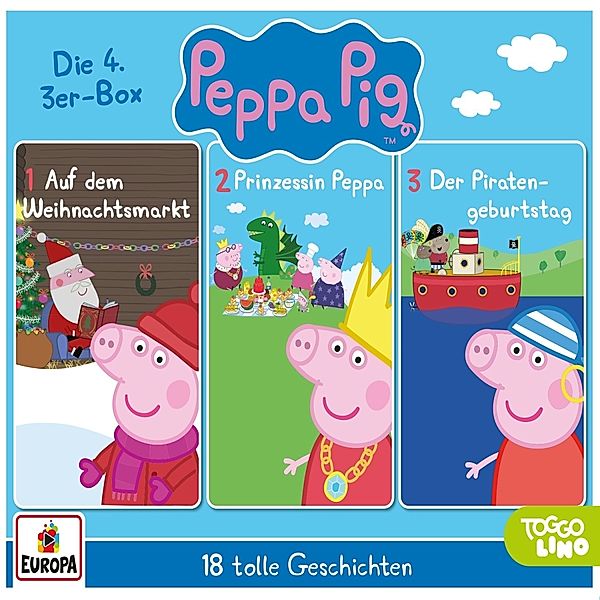 Peppa Pig Hörspiele - 3er Box.Box.4,3 Audio-CD, Peppa Pig Hörspiele