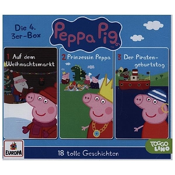 Peppa Pig Hörspiele - 3er Box.Box.4,3 Audio-CD, Peppa Pig Hörspiele