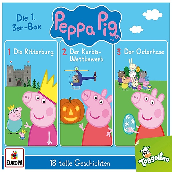 Peppa Pig Hörspiele - 3er-Box (Folgen 01-03), Neville Astley, Mark Baker