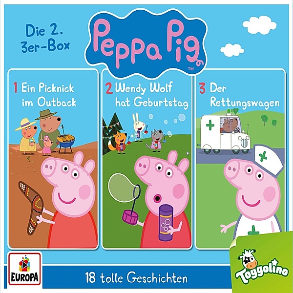 Peppa Pig Hörspiele - 3er-Box (Folgen 04-06), Neville Astley, Mark Baker