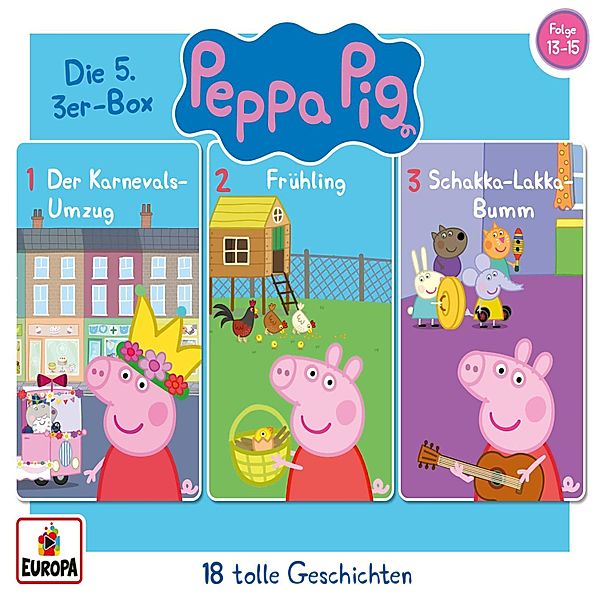 Peppa Pig Hörspiele - 3er-Box (Folgen 13-15), Neville Astley, Mark Baker