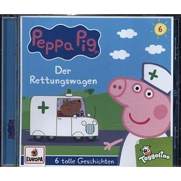 Peppa Pig Hörspiele - Der Rettungswagen (und 5 weitere Geschichten), 1 Audio-CD, Peppa Pig Hörspiele