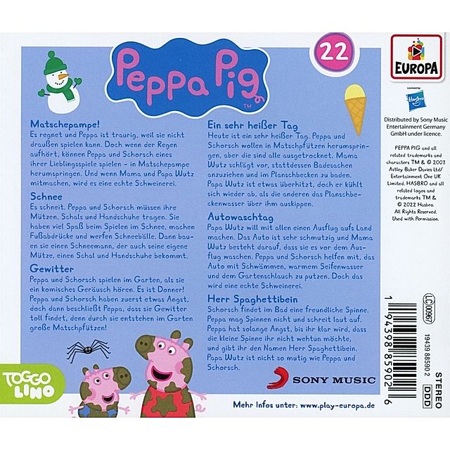 Peppa Pig Hörspiele - Matschepampe!,1 Audio-CD Hörbuch jetzt bei