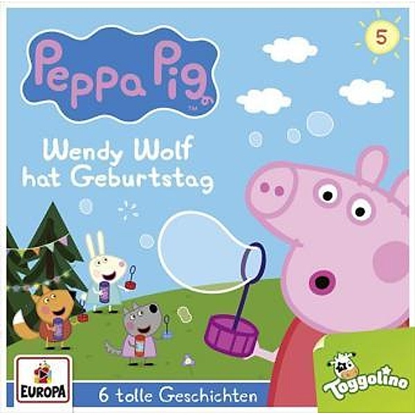 Peppa Pig Hörspiele - Wendy Wolf hat Geburtstag (und 5 weitere Geschichten), 1 Audio-CD, Peppa Pig Hörspiele