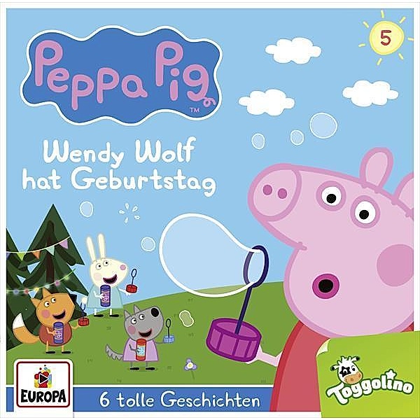 Peppa Pig Hörspiele - Wendy Wolf hat Geburtstag (und 5 weitere Geschichten),1 Audio-CD, Peppa Pig Hörspiele