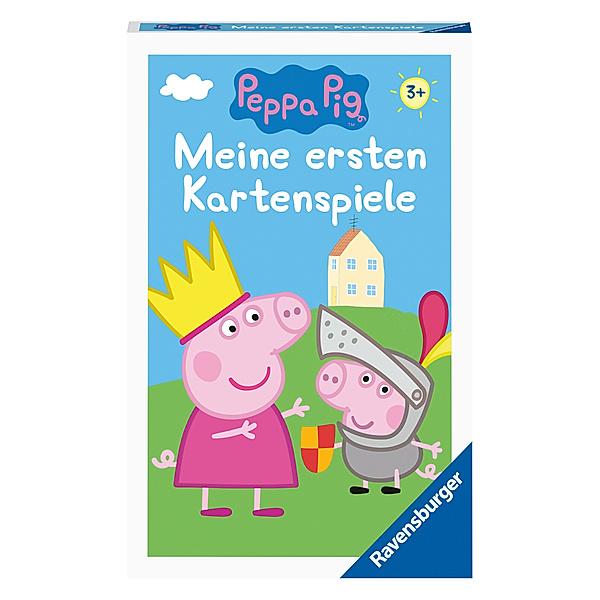 Ravensburger Verlag Peppa Pig Meine ersten Kartenspiele von Ravensburger, 20820, Quartett, Schwarzer Peter und Paare suchen, für Peppa-Fans ab 3 Jahren