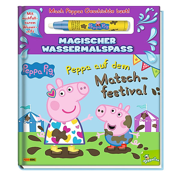 Peppa Pig: Peppa auf dem Matschfestival - Magischer Wassermalspaß, Panini
