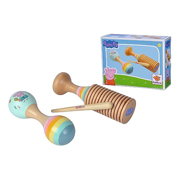 Simba Toys Peppa Pig - Peppa Pig Maraca und Ratsche Set