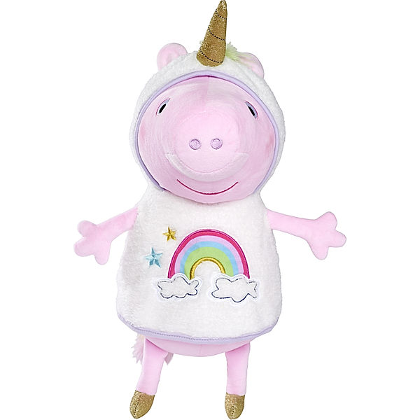 Simba Toys Peppa Pig - Peppa Pig Plüsch Peppa als Einhorn