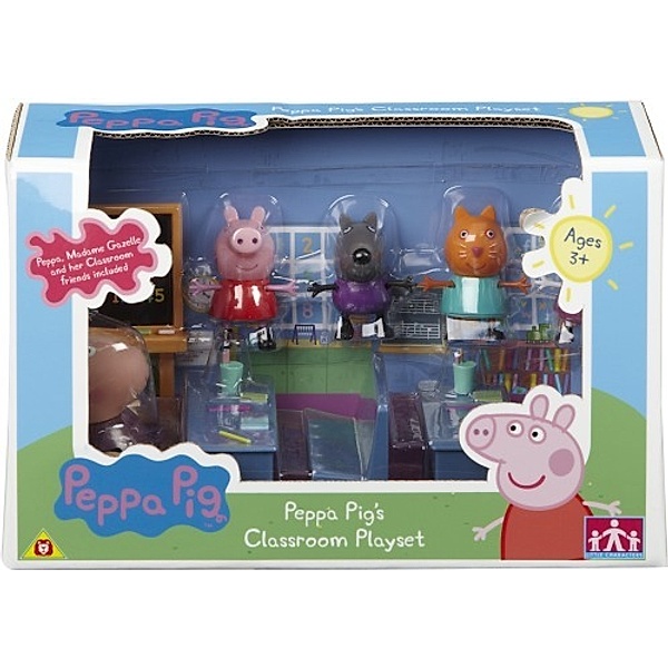 Peppa Pig Set Klassenlehrerin & Freund