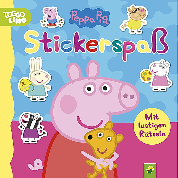 Peppa Pig Stickerspass. Kunterbunte, kreative Seiten zum Stickern, Rätseln und Ausmalen