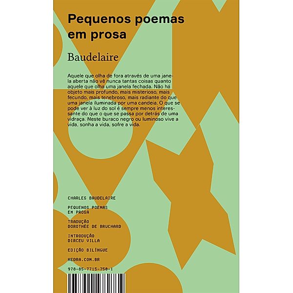Pequenos poemas em prosa / Hedra Edições, Charles Baudelaire