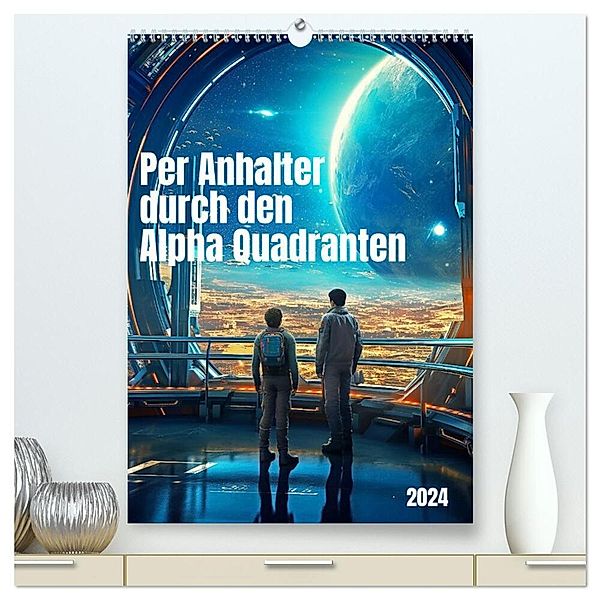 Per Anhalter durch den Alpha Quadranten (hochwertiger Premium Wandkalender 2024 DIN A2 hoch), Kunstdruck in Hochglanz, Kerstin Waurick