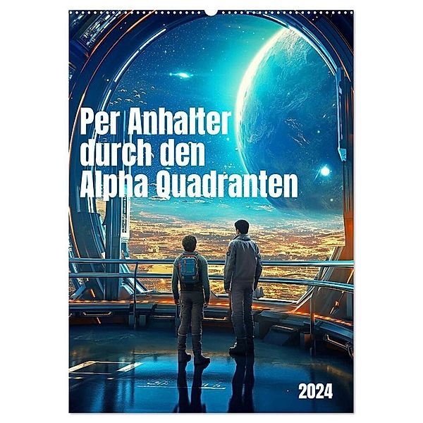 Per Anhalter durch den Alpha Quadranten (Wandkalender 2024 DIN A2 hoch), CALVENDO Monatskalender, Kerstin Waurick