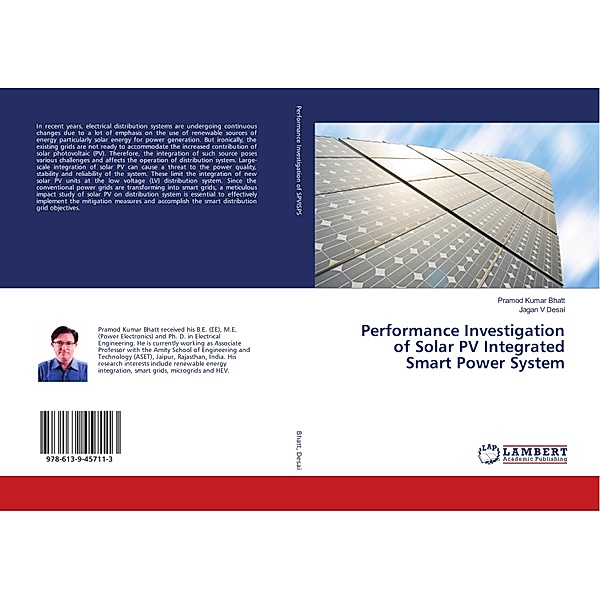 Performance Investigation of Solar PV Integrated Smart Power System, Pramod Kumar Bhatt, Jagan V Desai