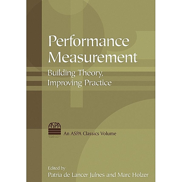 Performance Measurement, Patria De Lancer Julnes, Marc Holzer