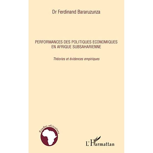 Performances des politiques economiques en Afrique subsaharienne / Hors-collection, Ferdinand Bararuzunza